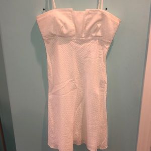 Size 8, White, Calvin Klein dress